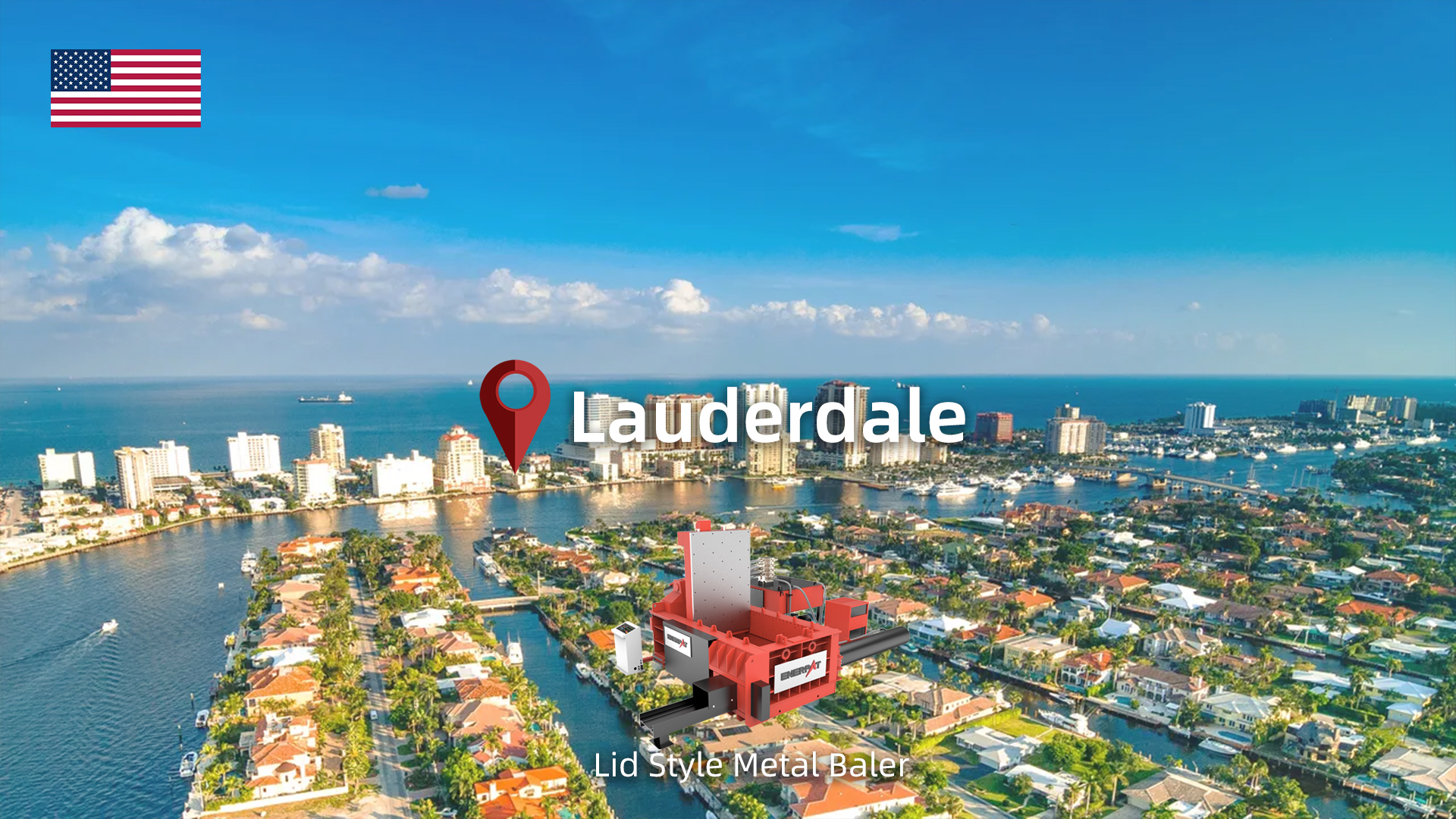 Лодердейл, Флорида: установлен пресс-подборщик ENERPAT для металлолома