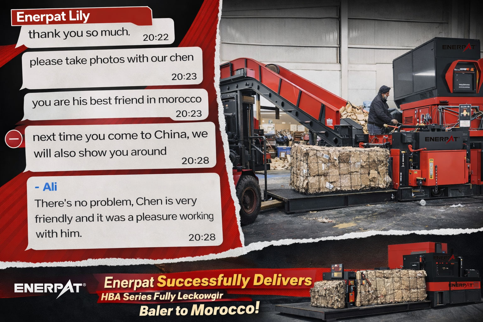 Продам горизонтальный пресс-подборщик картона