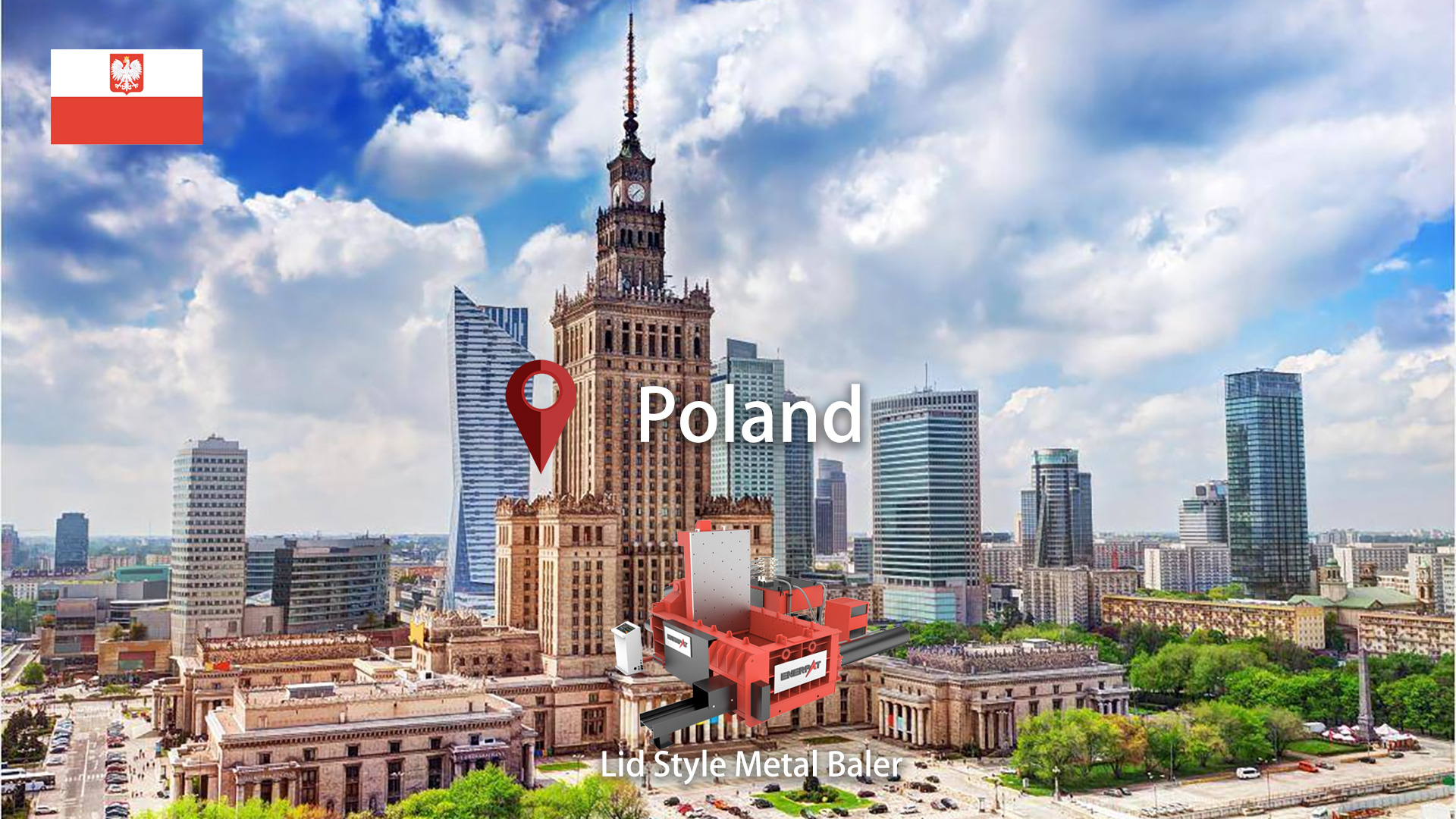 Польша: установлен пресс-пакетировщик металлолома ENERPAT