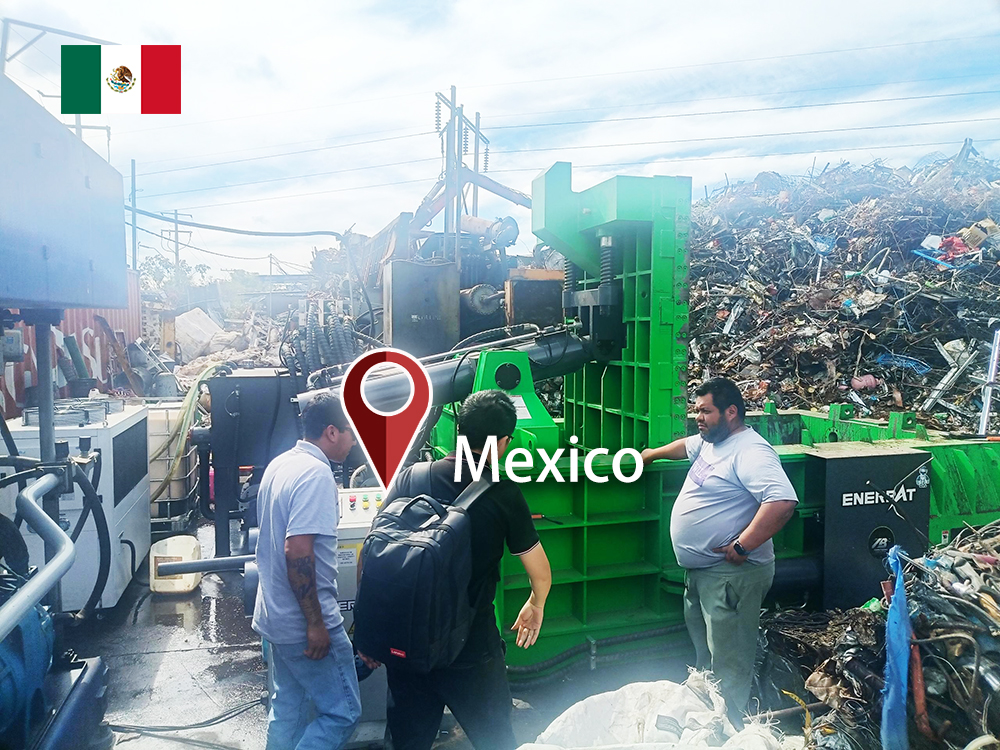 Мексика: установлена ​​машина для пакетирования металлолома ENERPAT