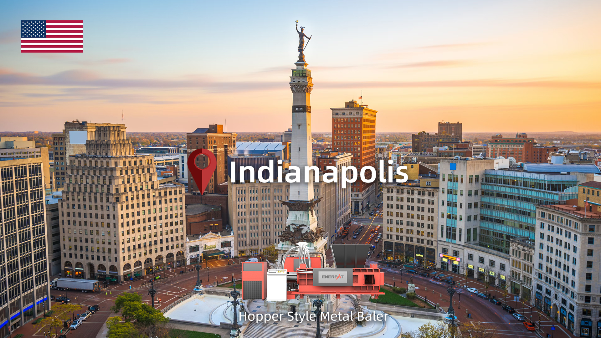 Индианаполис, Индиана: установлена ​​машина для пакетирования алюминия ENERPAT