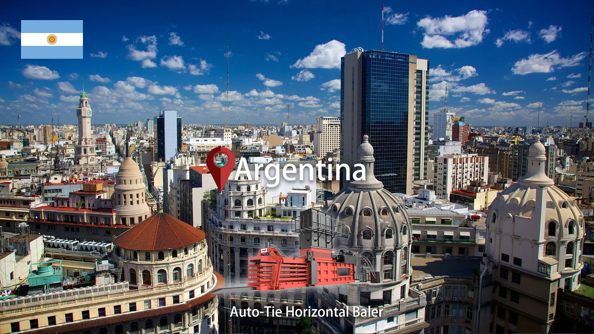 Аргентина: установлен ENERPAT автоматический пресс-подборщик картона и пластика