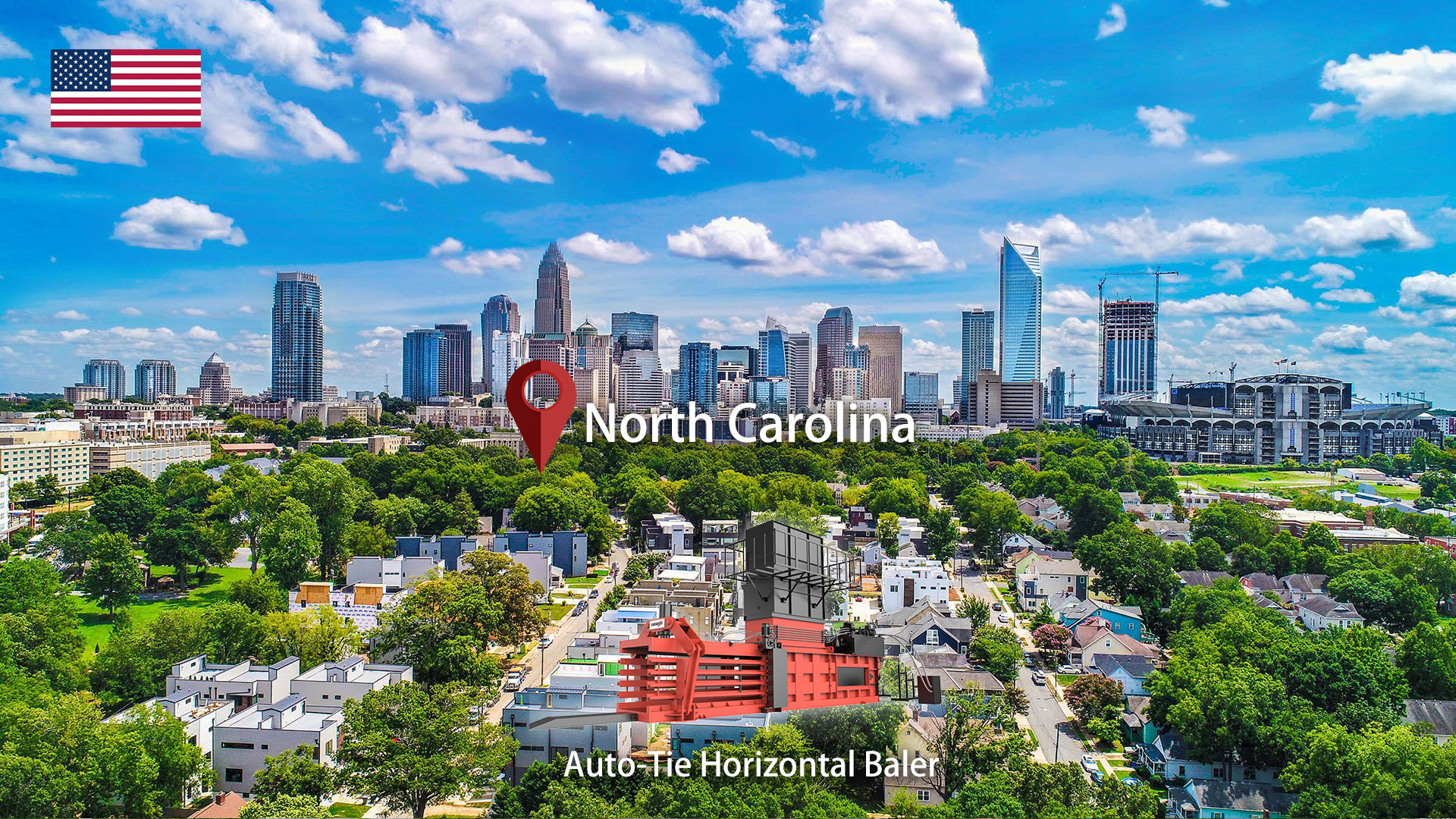 Почему перерабатывающая промышленность Северной Каролины зависит от автоматического пресс-подборщика картона