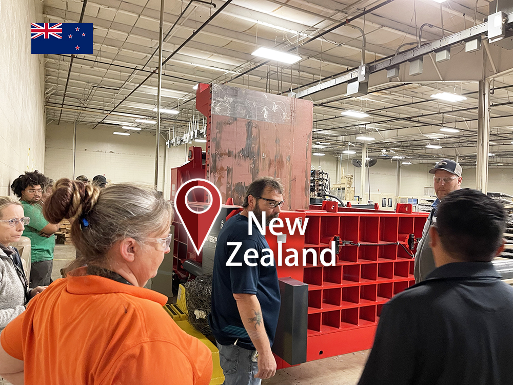 Новая Зеландия: установлен пресс-подборщик для цветных металлов ENERPAT