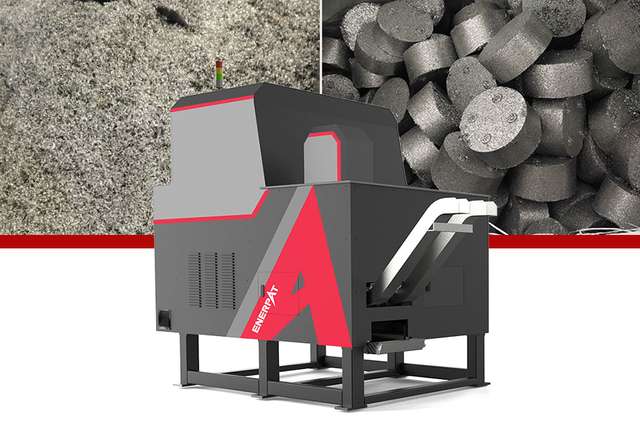 BM-D1090 Машина для брикетирования стальной стружки с двойным выходом